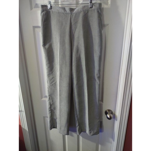 Alfred Dunner Pants Size 12 Gray Pull On Elastic Waist - Picture 1 of 8